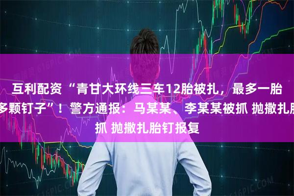 互利配资 “青甘大环线三车12胎被扎，最多一胎被扎30多颗钉子”！警方通报：马某某、李某某被抓 抛撒扎胎钉报复