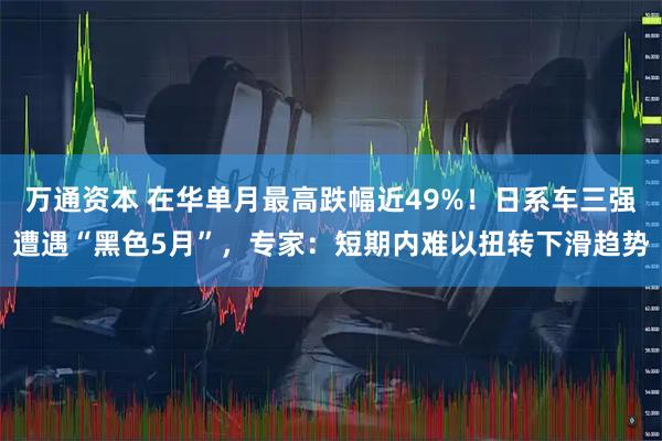 万通资本 在华单月最高跌幅近49%！日系车三强遭遇“黑色5月”，专家：短期内难以扭转下滑趋势